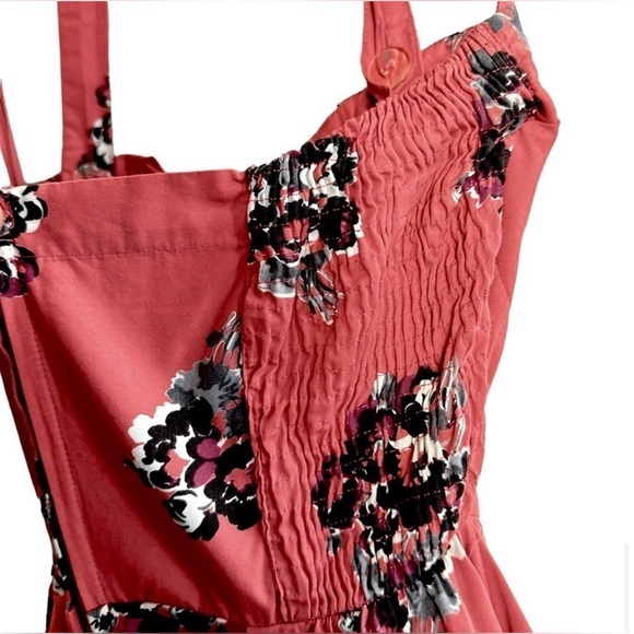 💗Anthropologie Girl From Savoy Akebono Floral Halter Strapless Dress Size 4 - Picture 7 of 13